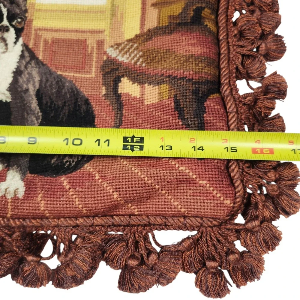 Vintage handmade needlepoint